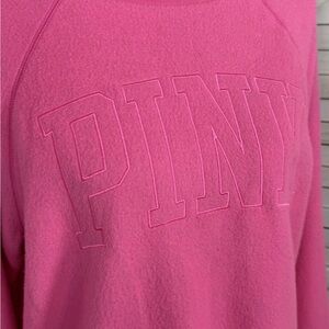 PINK Victoria's Secret Vibrant Pink Crew Neck Sweater